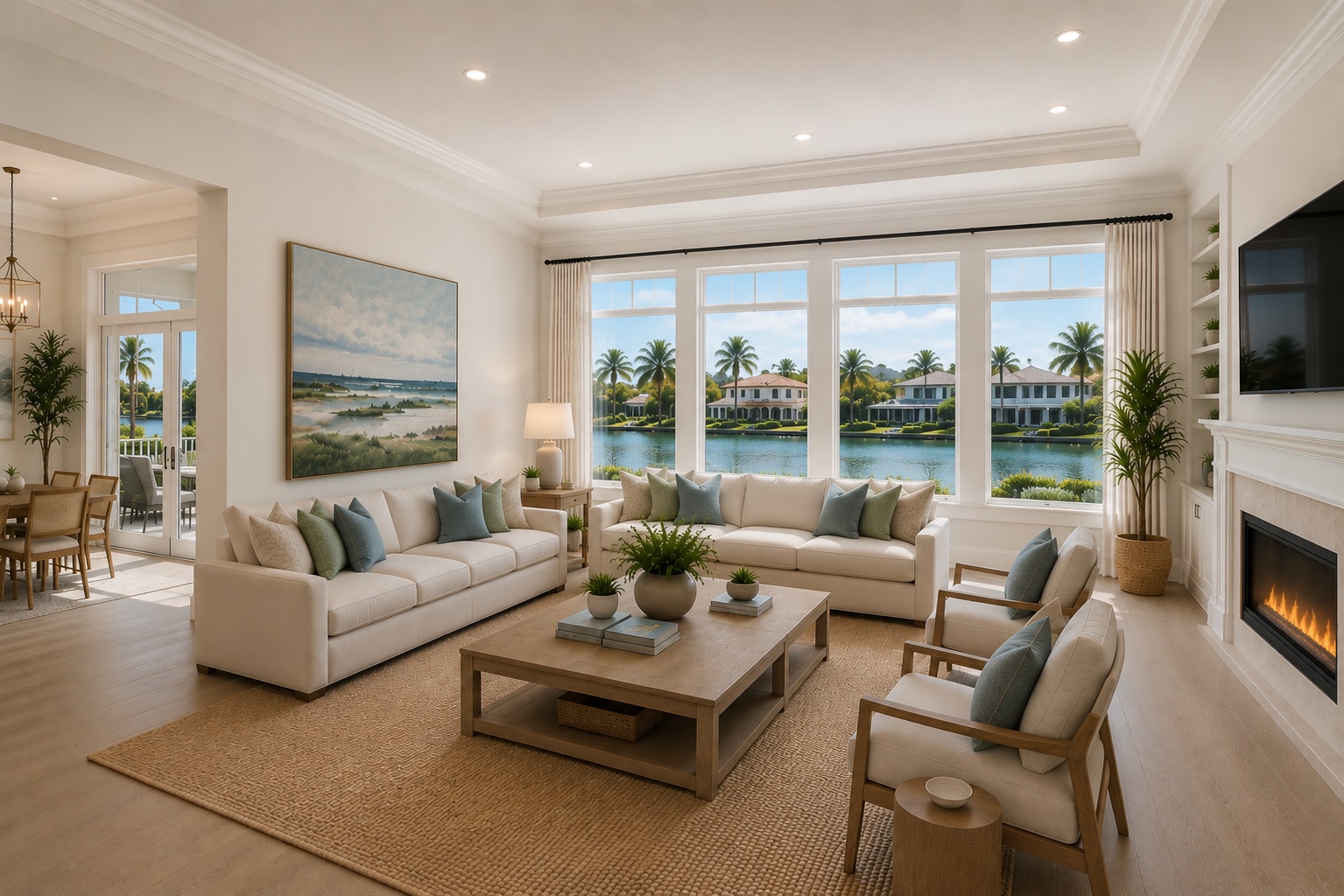 Luxury coastal interior
